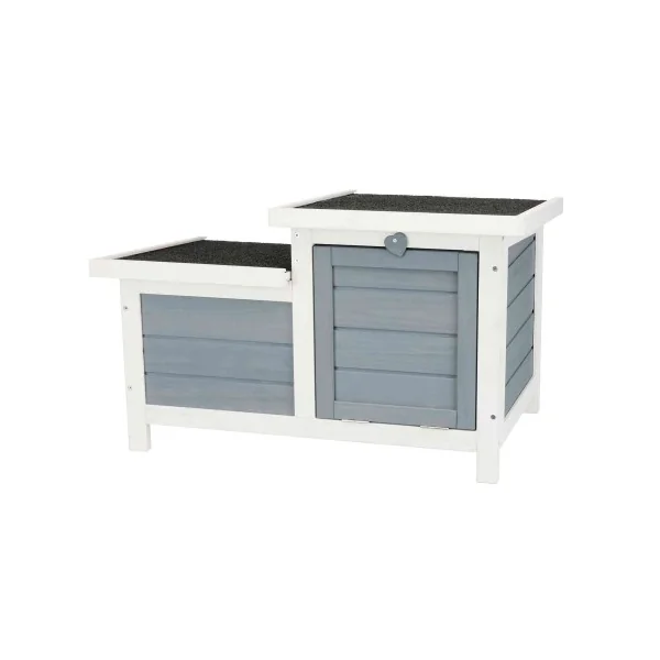 Casita Pequeños Mamíferos gris/blanco
