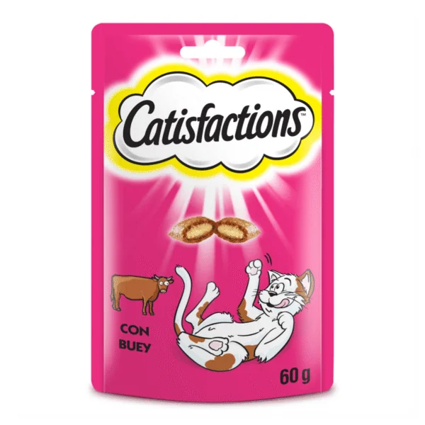 CATISFACTIONS con Buey snacks para gatos