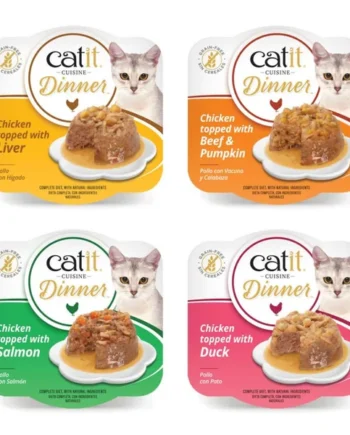 Catit - Dinner Tarrina de pollo de doble capa para gatos
