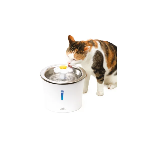Catit Flower Fountain LED Acero Inox. 3L