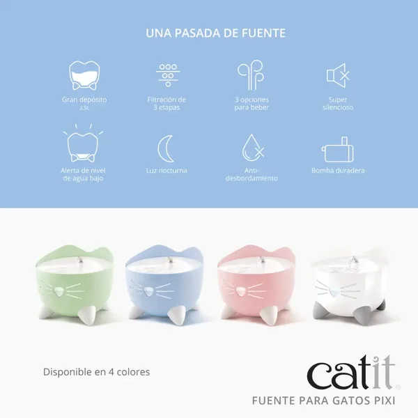 Catit Pixi Fuente Verde, 2,5L