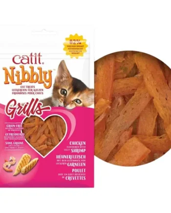 Catit Snack Nibbly Grills Pollo&Gamba Gatos 30 g