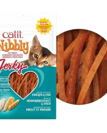 Catit Snack Nibbly Jerky Pollo&Pescado Gatos 30 g