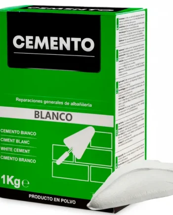 Cemento Blanco En Polvo Para Reparaciones Generales De Albañilería 1 Kg