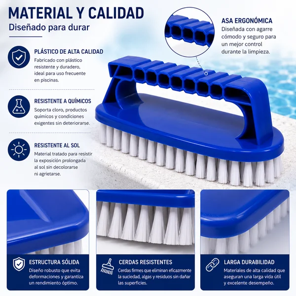 Cepillo de Esquina para Escalones de Piscina