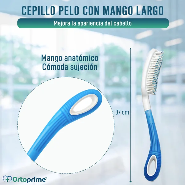 Cepillo de Pelo Desenredante Mango Largo | Todo Tipo de Pelo