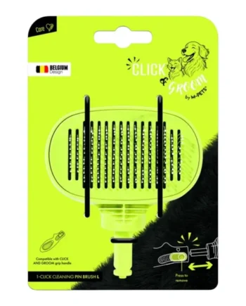 Cepillo de Púas Autolimpiable L Click & Groom M-Pets – Recambio 1-Click para Mango Intercambiable