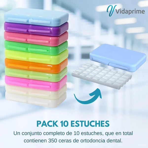 Cera Dental para Brackets Ortodoncia | Pack 10 Estuches