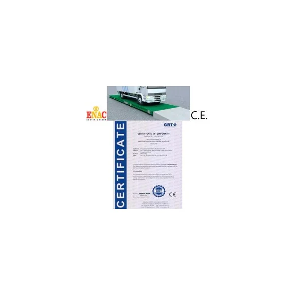 CERT. CALIBRACIÓN ENAC C.E. CAMIONES 15.000 Kg de Baxtran