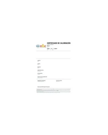 Certificado oficial masas ENAC pesas M hasta 2 kg de Gram