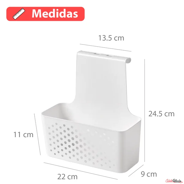 Cesta Organizadora Colgar En Cocina Blanco