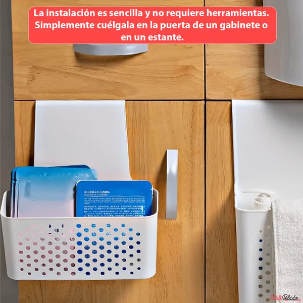 Cesta Organizadora Colgar En Cocina Blanco