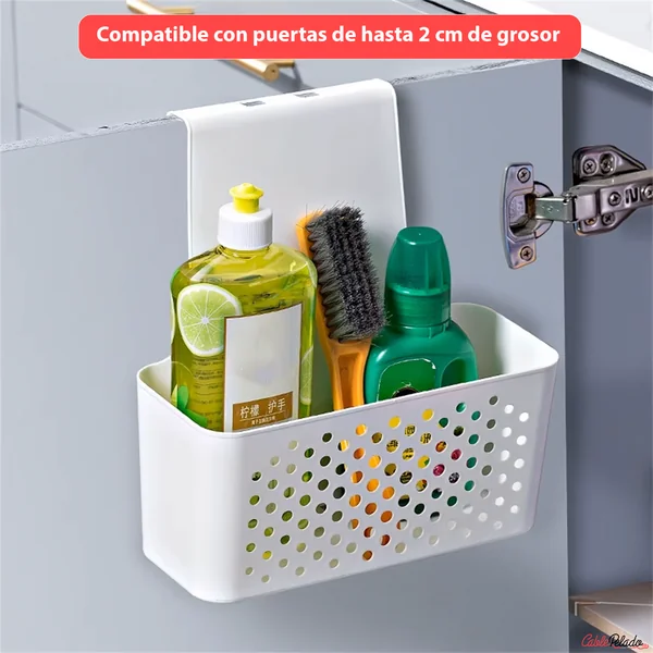 Cesta Organizadora Colgar En Cocina Blanco