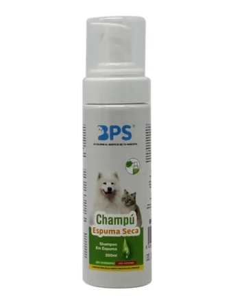 Champú Espuma Seco para Mascotas 200 ml.