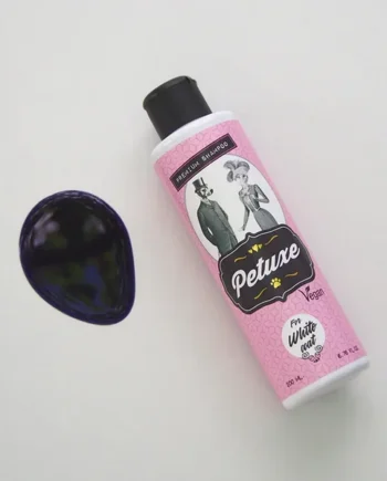 Champú para perros y gatos de pelo blanco Petuxe