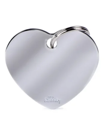 Chapa Basic Corazón Personalizada Grande