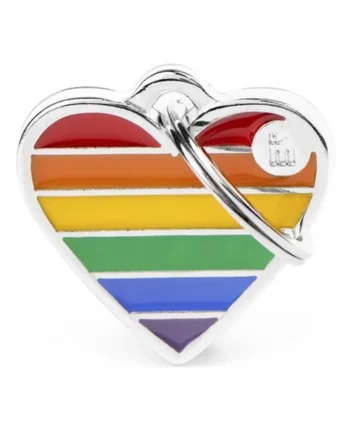 Chapa Rainbow para Perros y Gatos