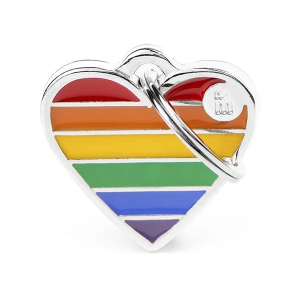 Chapa Rainbow para Perros y Gatos