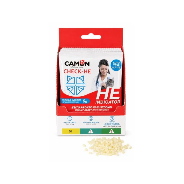 Check-HE Test Sangre Orina Gatos Camon