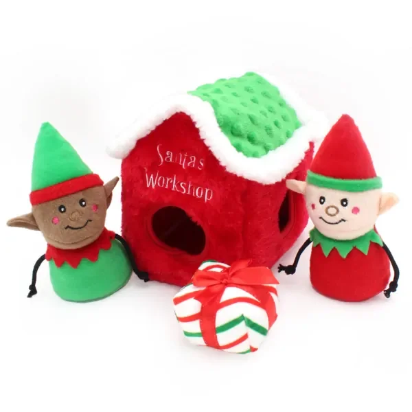 Chrismas Burrow Taller de Santa Klaus Zippy Paws