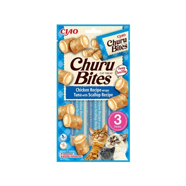 Churu Bites Receta De Atún con Vieira