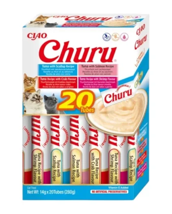 Churu Box 20 Tubos Variedades para Gatos