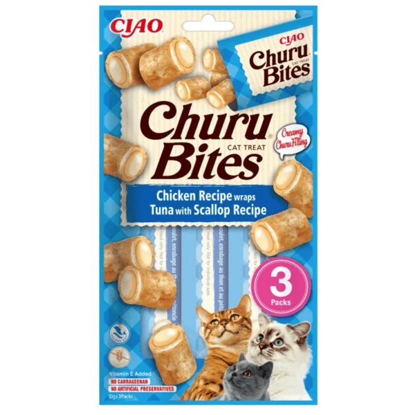 Churu cat bites ATÚN VIERA bocaditos para gatos 3x10 g