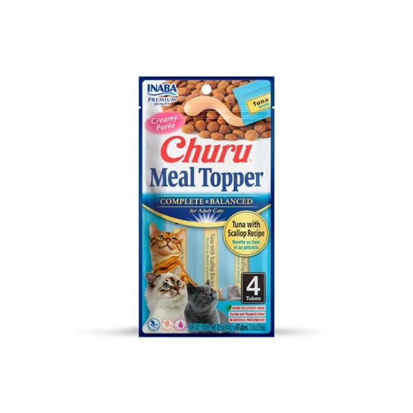 Churu Cat Meal Topper con Atún y Vieira para Gatos