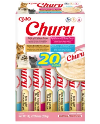 Churu cat variedades MARISCO snacks crema para gatos, 20x14 g