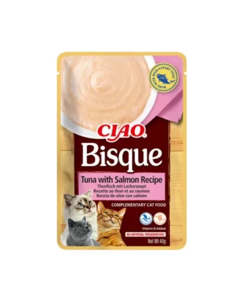 Churu CIAO Bisque Atún y Salmón Puré para Gatos