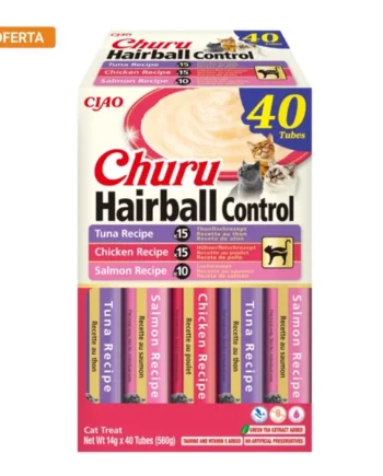 Churu Crema Hairball Control Pack 40 unidades para Gatos