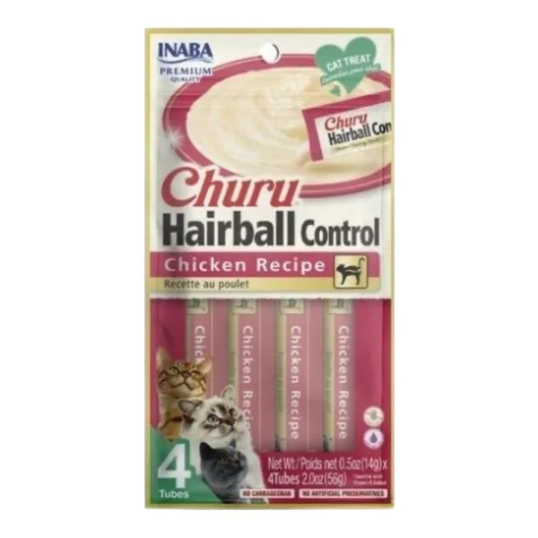 Churu Crema Hairball Control Pollo para Gatos