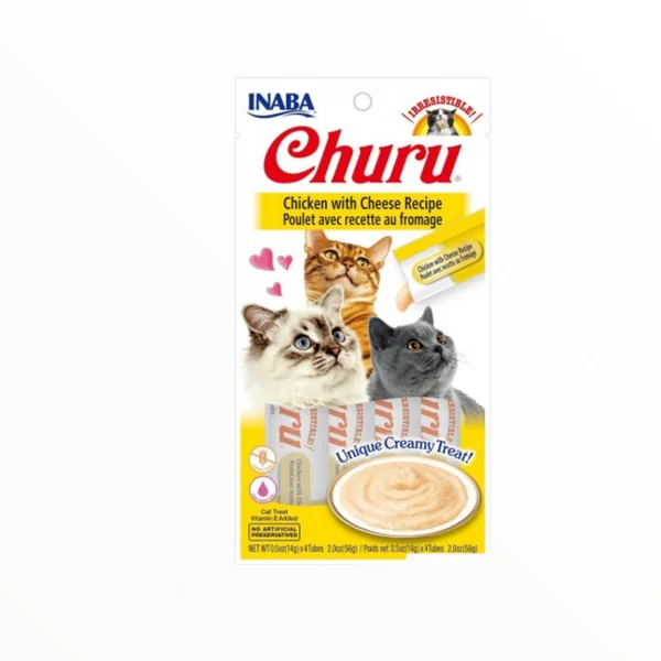 Churu Crema Pollo y Queso para Gatos