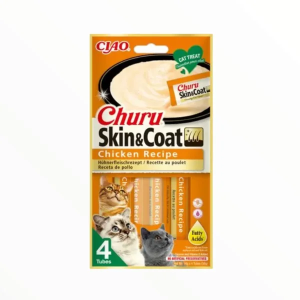 Churu Crema Skin & Coat Pollo para Gatos