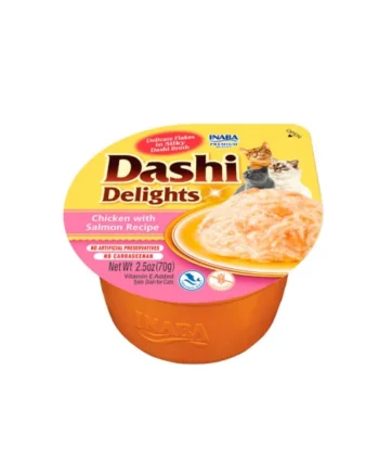 Churu Dashi Receta Pollo y Salmón Gatos