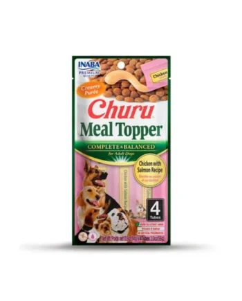 Churu Dog Meal Topper Receta de Pollo con Salmón para Perros