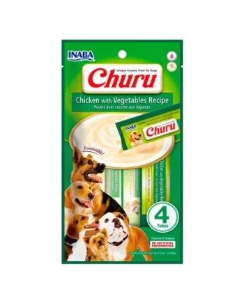 Churu Dog Receta De Pollo y Vegetales