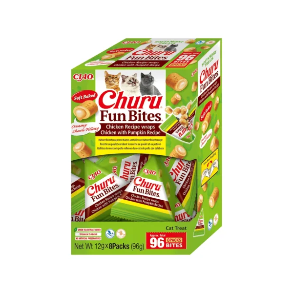 Churu FUN Bites Receta de Pollo con Calabaza para Gatos