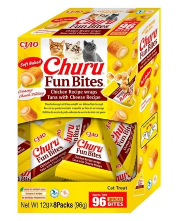 Churu Fun Bites snacks para gato (Pack 8x12gr)