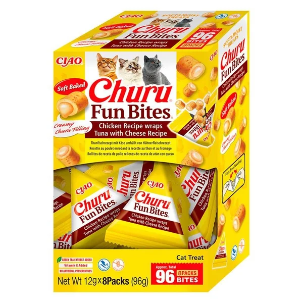 Churu Fun Bites snacks para gato (Pack 8x12gr)
