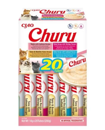 Churu Gatos Snack Líquido Marisco | Pack 20 x 14 g