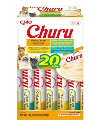 Churu Gatos Snack Líquido Pollo | Pack 20 x 14 g