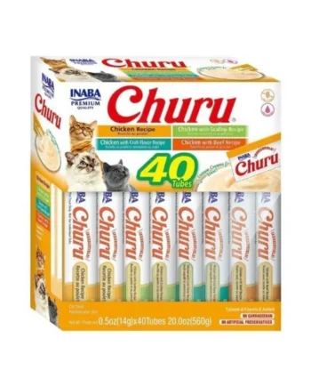 Churu Gatos Snack Líquido Pollo | Pack 40 x 14 g