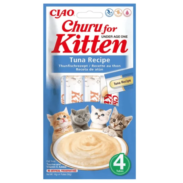 Churu kitten receta ATÚN gatitos 12x4x14 g