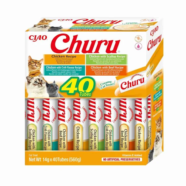 Churu - Multipack 40 unidades variedades de pollo