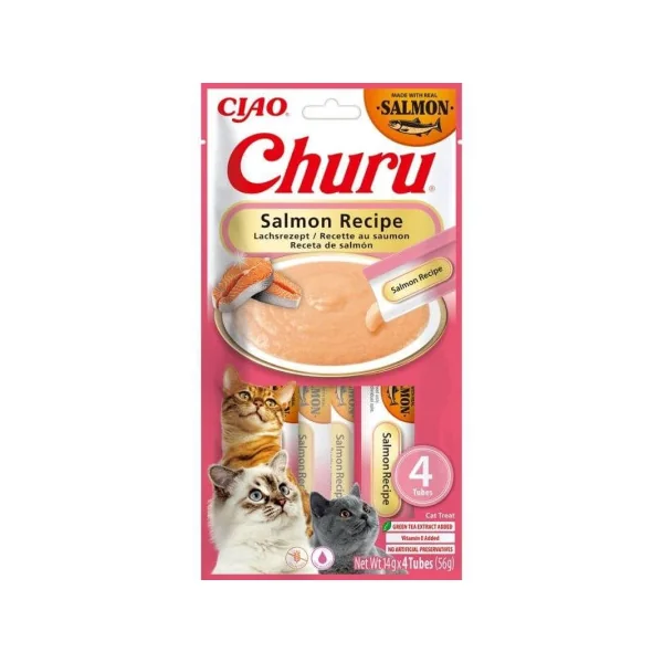 Churu Receta de Salmón Puré para Gatos