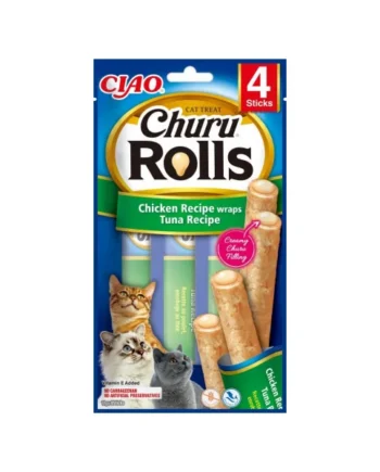 Churu Rolls Receta de Atún Barritas para Gatos