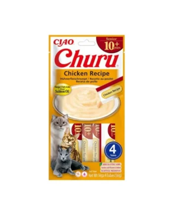 Churu Senior Receta de Pollo Puré para Gatos