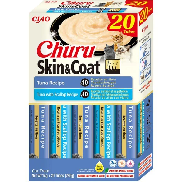 Churu - Skin & Coat Variedad de Atún (20P)