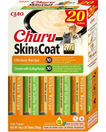 Churu - Skin & Coat Variedad de Pollo (20P)